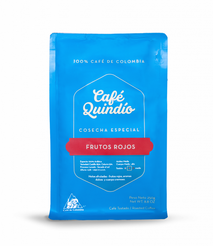 Cafe Quindio SPECIAL HARVEST RED BERRIES - WHOLE BEAN - 8.8oz