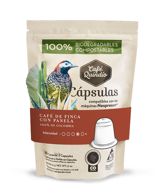 GOURMET FARMERS COFFEE WITH PANELA CAPSULES x 10 Capsules