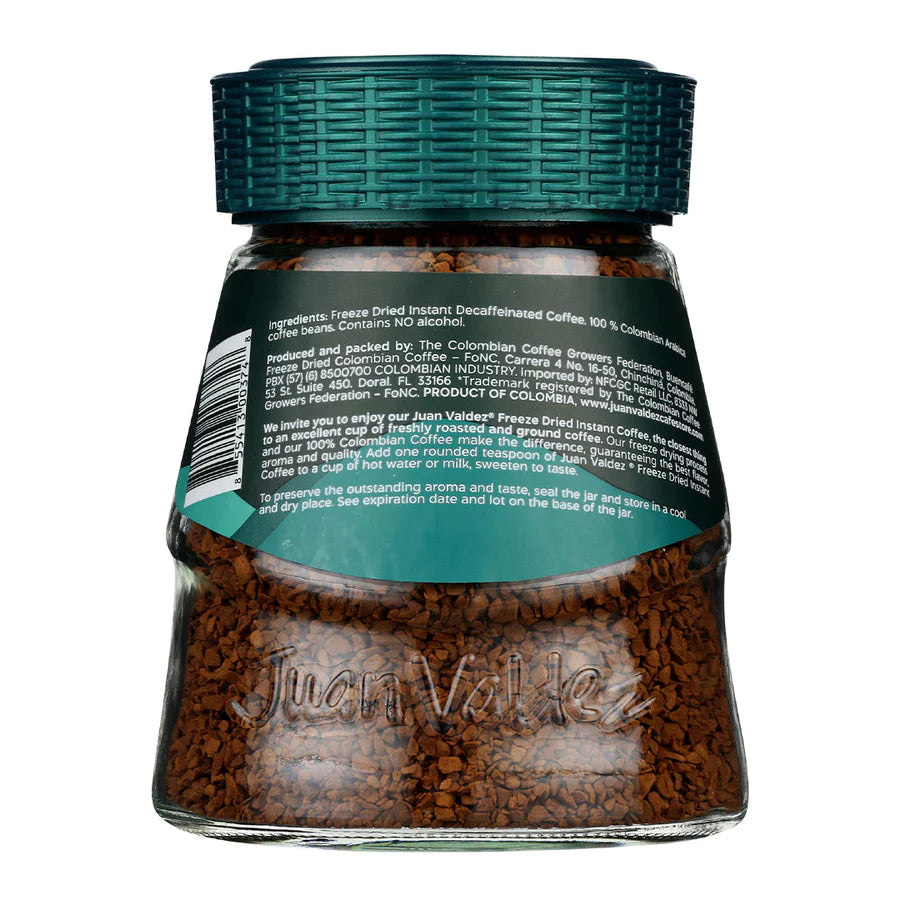 Juan Valdez Instantaneo Descafeinado - Instant Decaff Coffee 3.5 Oz