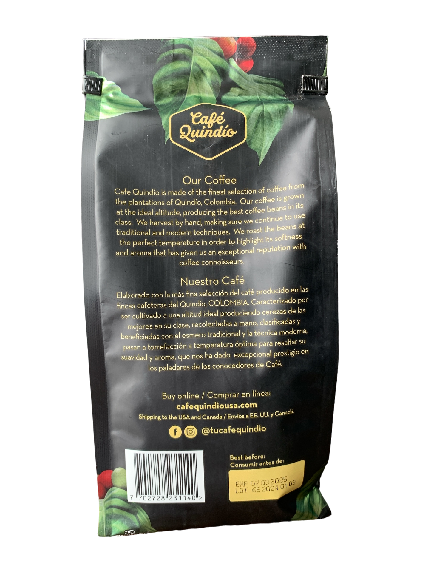 Cafe Quindio GOURMET GROUND COFFEE - 340g 12oz